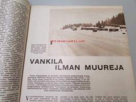 Suomen Kuvalehti 1959 nr 11, 14.3.1959 ajankuvaa ja mainoksia. Viljo Revell kertoo työstään, Rokka muuttaa maasta, vankila ilman muureja, maailman suurin