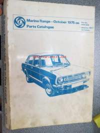 British Leyland, Morris Marina Range-October 1975 on Parts Catalogue -varaosaluettelo