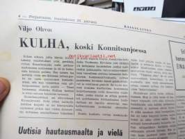 Räisäläläinen 1974 nr 1; Kolme kulkijapoikaa kotipappilassamme, Räisäläiset sotainvalidityössä Kokemäellä, Tapahtumia talvisodasta, Nimineuvos ja hänen vaimonsa ym.