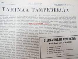 Räisäläläinen 1973 nr 1; Vanha kulttuuriperhe (Volmar Schildt, Matilda Wadenstjärna), Räisälän viimeinen lautamies, Myllypellon marttojen paluu