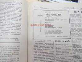 Räisäläläinen 1973 nr 1; Vanha kulttuuriperhe (Volmar Schildt, Matilda Wadenstjärna), Räisälän viimeinen lautamies, Myllypellon marttojen paluu