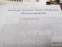 Räisäläläinen 1973 nr 2; Äitienpäivä Timoskassa, Vanha kulttuuriperhe (Volmar Schildt, Matilda Wadenstjärna) osa 2., Laulujuhlamuisto 1921, Robert Rainio -