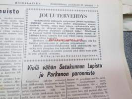 Räisäläläinen 1972 nr 4; Vielä vähän Satakunnan Lapista ja Parkanon paroonista, Tiurinlinna, Kun ystävät häipyvät ym.