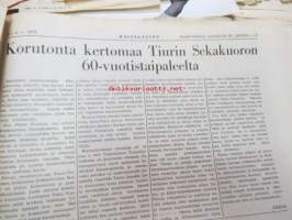 Räisäläläinen 1972 nr 4; Vielä vähän Satakunnan Lapista ja Parkanon paroonista, Tiurinlinna, Kun ystävät häipyvät ym.