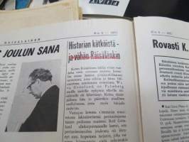 Räisäläläinen 1971 nr 4; Bertta Rauhalan kertomus, Sillanpolttajat (1918), Alina ja Uljaapoika, Jääkärikapteeni - viiden sodan sotilas jääkärikapteeni