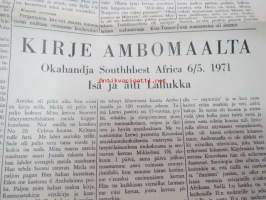 Räisäläläinen 1971 nr 4; Bertta Rauhalan kertomus, Sillanpolttajat (1918), Alina ja Uljaapoika, Jääkärikapteeni - viiden sodan sotilas jääkärikapteeni