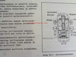 Datsun korjaamokäsikirja Malli LC 30 Moottori &amp; ohjaus