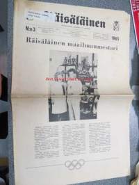 Räisäläläinen 1965 nr 3; Räisäläläinen maailmanmestari matti Haikonen, Rovasti A. Gaurilowia haastateltu, Tiittala eli Olkkola, Lisätietoja Räisälän