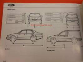 Ford Escort - Orion Omistajan käsikirja