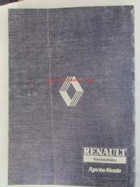 Renault 5 M.R. 257 C400 - C401 - C402 - C403 Verkstadshandbok -korjaamokirja ruotsiksi