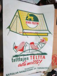 Ilves-teltta / Napialan Nahkatehdas Oy -mainosjuliste