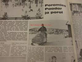 Koneviesti 1972 / 9.26.4.1972 -sis. mm. seur. artikkelit / kuvia. Kärpät kestotestissä.Traktorin perävaunuja.Poromies Paadar ja porot.Pyörätraktorin