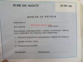 Sunbeam 1250/1500 -käyttöohjekirja