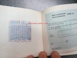 Saab huoltokirja / servicebook (takuuhuoltojen kupongit ym.)