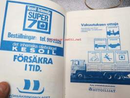 Finn-Trial World Championships for observationtrials august 27th 1978 Ekenäs Motorklubb / Tammisaaren Moottorikerho -käsiohjelma / program
