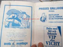 Finn-Trial World Championships for observationtrials august 27th 1978 Ekenäs Motorklubb / Tammisaaren Moottorikerho -käsiohjelma / program