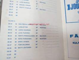 Finn-Trial World Championships for observationtrials august 27th 1978 Ekenäs Motorklubb / Tammisaaren Moottorikerho -käsiohjelma / program