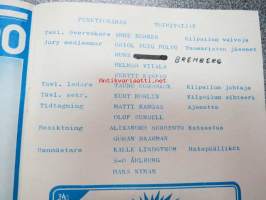 Finn-Trial World Championships for observationtrials september 5th 1976 Ekenäs Motorklubb / Tammisaaren Moottorikerho -käsiohjelma / program