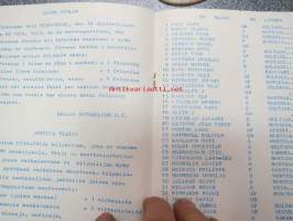 Finn-Trial World Championships for observationtrials september 5th 1976 Ekenäs Motorklubb / Tammisaaren Moottorikerho -käsiohjelma / program