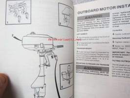 Mercury Outboards 3.3 (side shift) operation and maintenance manual -käyttöohjekirja englanniksi