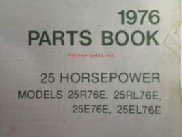 Johnson 25 hp 1976 Parts book models 25BA76E, 25BA76E