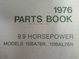 Johnson 9,9 hp 1976 Parts book models 10BA76R, 10BAL76R