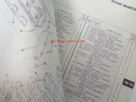 Johnson 70hp JA 75hp 1977 Parts book model 70EL77S, 75ER77S, 75ELR77S.