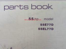 Johnson 55hp 1977 Parts book model 55E77D, 55EL77D.