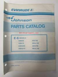 Johnson E-6 1979 Parts book models, katso tarkemmat mallimerkinnät kuvasta