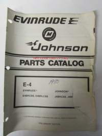 Johnson-Evinrude 1980 E-4 Parts catalog, katso tarkemmat mallimerkinnät kuvasta.