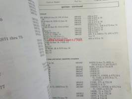 Johnson outboards, 1978 Parts reference quide, katso tarkemmin kuvasta