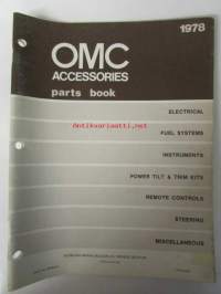 Jonhson OMC accessories parts book, katso tarkemmin kuvasta