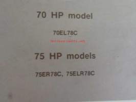 Jonhson 70hp ja 75hp parts book models, katso tarkemmat mallimerkinnät kuvasta.