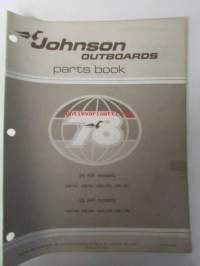 Jonhson 20/25/35hp parts book models, katso tarkemmat mallimerkinnät kuvasta.