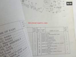 Jonhson 20/25/35hp parts book models, katso tarkemmat mallimerkinnät kuvasta.