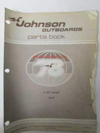 Jonhson 2hp parts book models 2R78R