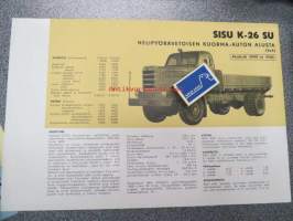 Sisu K-26 SU nelipyörävetoisen kuorma-auton alusta (4X4) akseliväli 4000 4500 -myyntiesite
