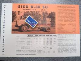 Sisu K-38 SU (4X2) Kontio-Sisu akseliväli 3600, 4000, 4300, 4500, 5000, 6000 -myyntiesite