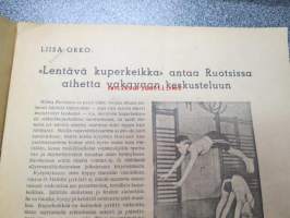 Kisakenttä 1945 nr 16-17 -Suomen Naisliikuntaliitto -julkaisu