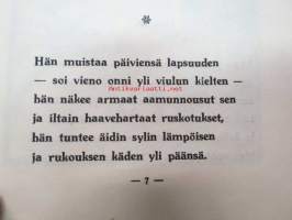 Erakko - Legenda (Lauri Pohjanpään runo, kuvittanut Oscar Furuhjelm), kannessa Hilja (Haahti) Haahden omakätinen omiste Katri Alikoskelle!