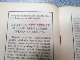 Kalkin käyttö maanviljelyksessä