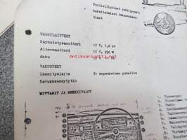 Datsun Sunny 1000 tekniset tiedot -moniste