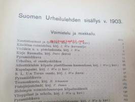 Suomen Urheilulehti 1903 -sidottu vuosikerta