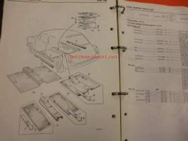 BMC Austin/Morris 1100 Mechanical  service  list Parts list - varaosakirja