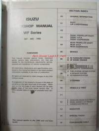 Isuzu Light-duty vehicle Workshop manual 1985 --&gt; WF series WF-WE-/76G