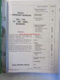 Isuzu Light-duty vehicle Workshop manual 1988 --&gt;TF series No.TFR. TFS TF-WE-89EU (europe)