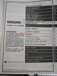 Nissan Y10 service manual supplement IV -korjaamokirjan lisäosa