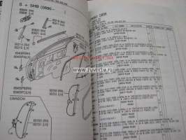 Nissan P10E series P &amp; C -II collision parts catalog -kolariosaluettelo