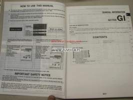 Nissan Y-10 series service manual supplement II -korjaamokirjan lisäosa