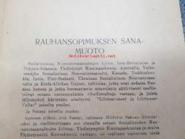 Suomen (ja Neuvostoliiton välinen) rauhansopimus, SNS-julkaisu nr 7